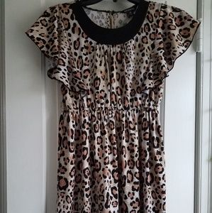 Children's cheetah print dress
